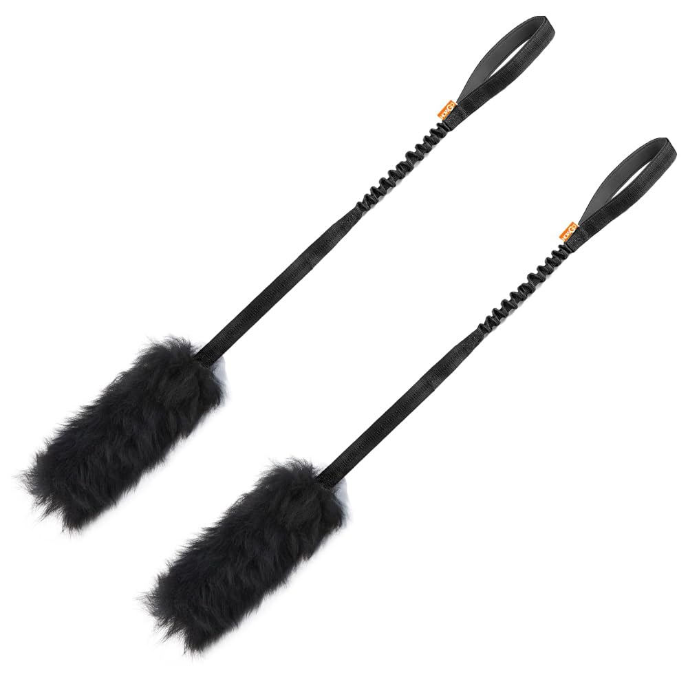 Dog Rope Tug Toy | Bungee Chaser & 100% Sheepskin