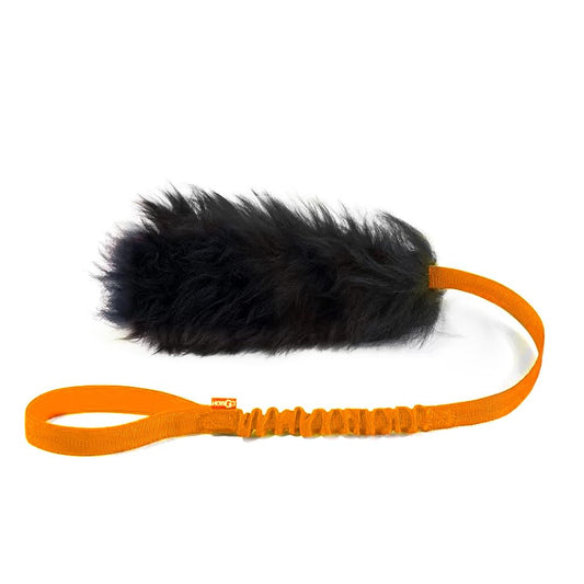 Dog Rope Tug Toy | Bungee Chaser & 100% Sheepskin