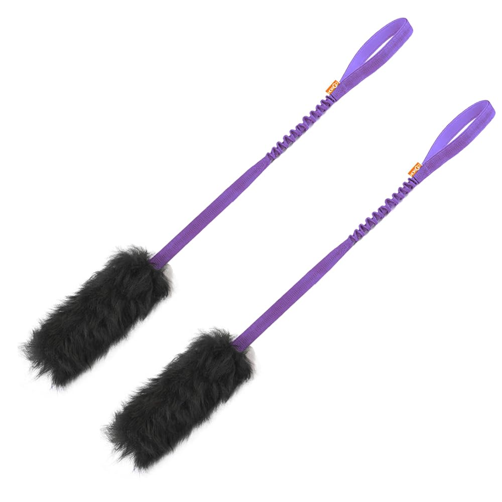 Dog Rope Tug Toy | Bungee Chaser & 100% Sheepskin