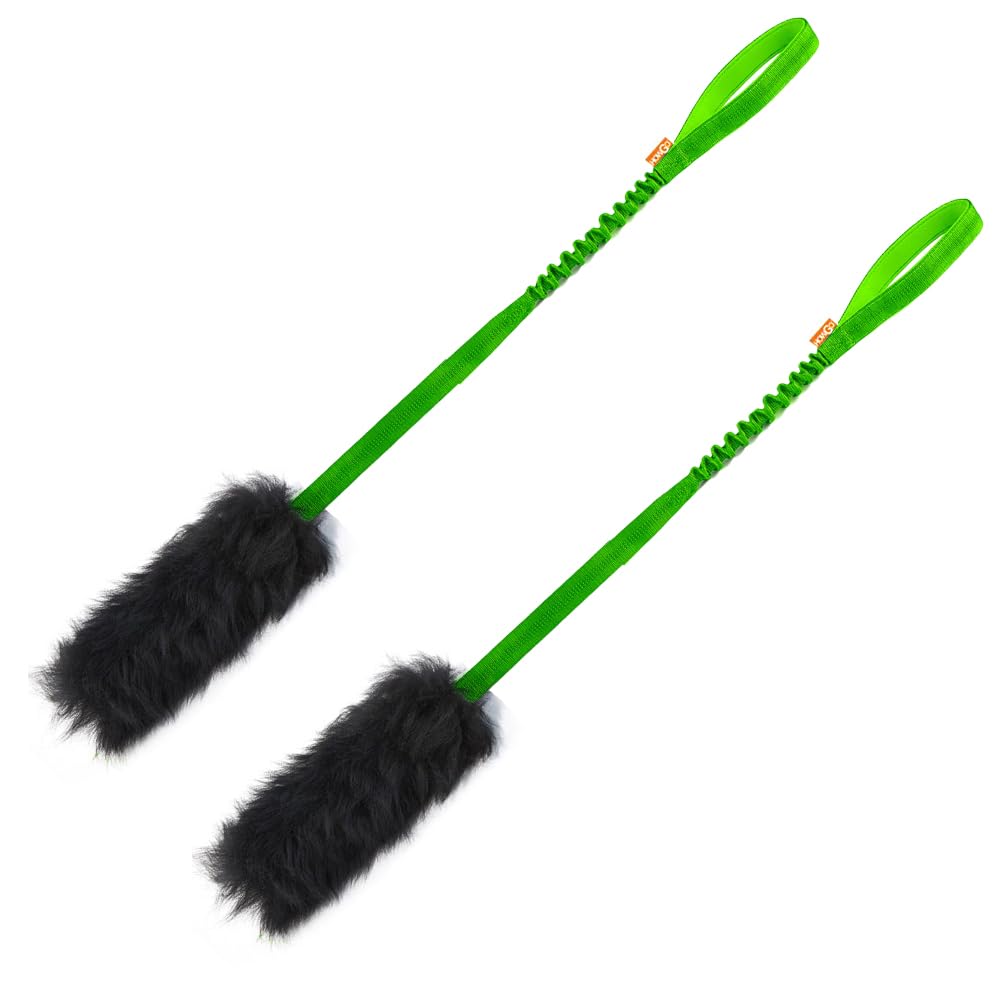 Dog Rope Tug Toy | Bungee Chaser & 100% Sheepskin