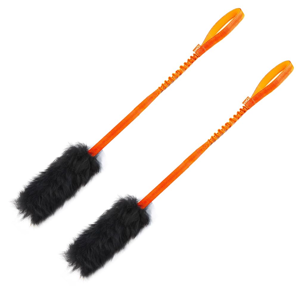 Dog Rope Tug Toy | Bungee Chaser & 100% Sheepskin