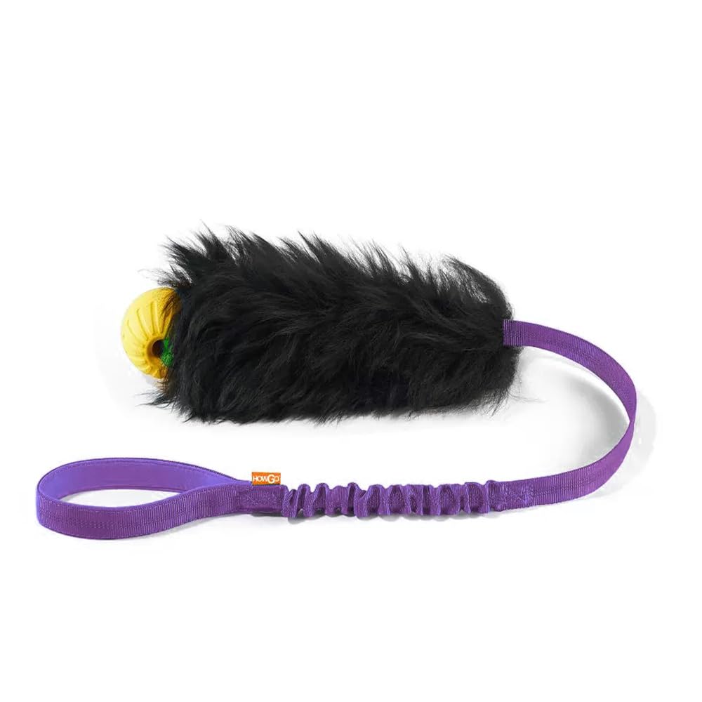 Dog Rope Tug Toy | Bungee Chaser & 100% Sheepskin