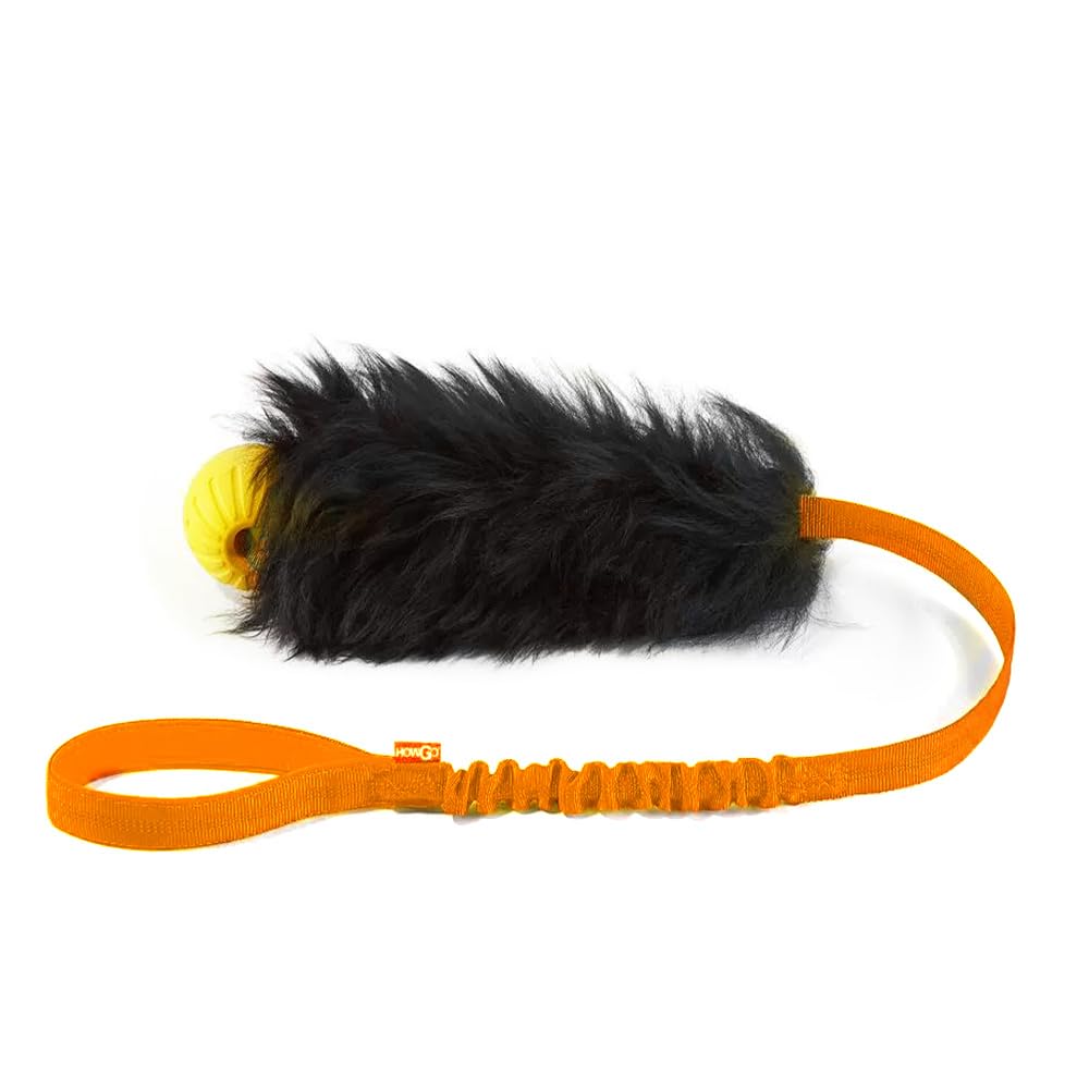 Dog Rope Tug Toy | Bungee Chaser & 100% Sheepskin