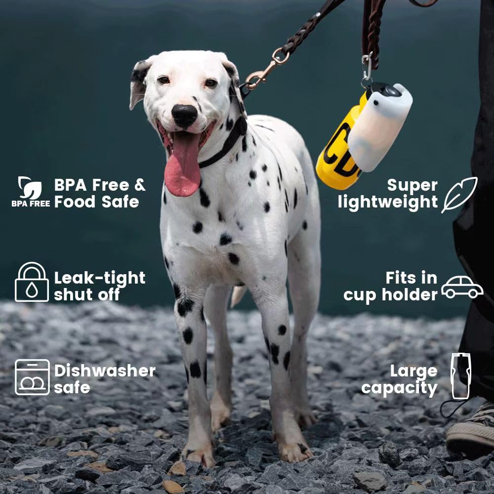 Dog Water Bottle 21oz(620ml) | Portable, Lightweight, Leak-Proof