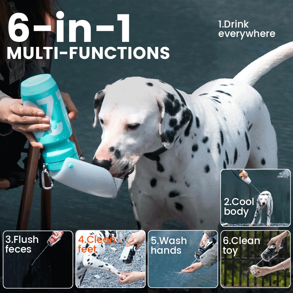 Dog Water Bottle 21oz(620ml) | Portable, Lightweight, Leak-Proof