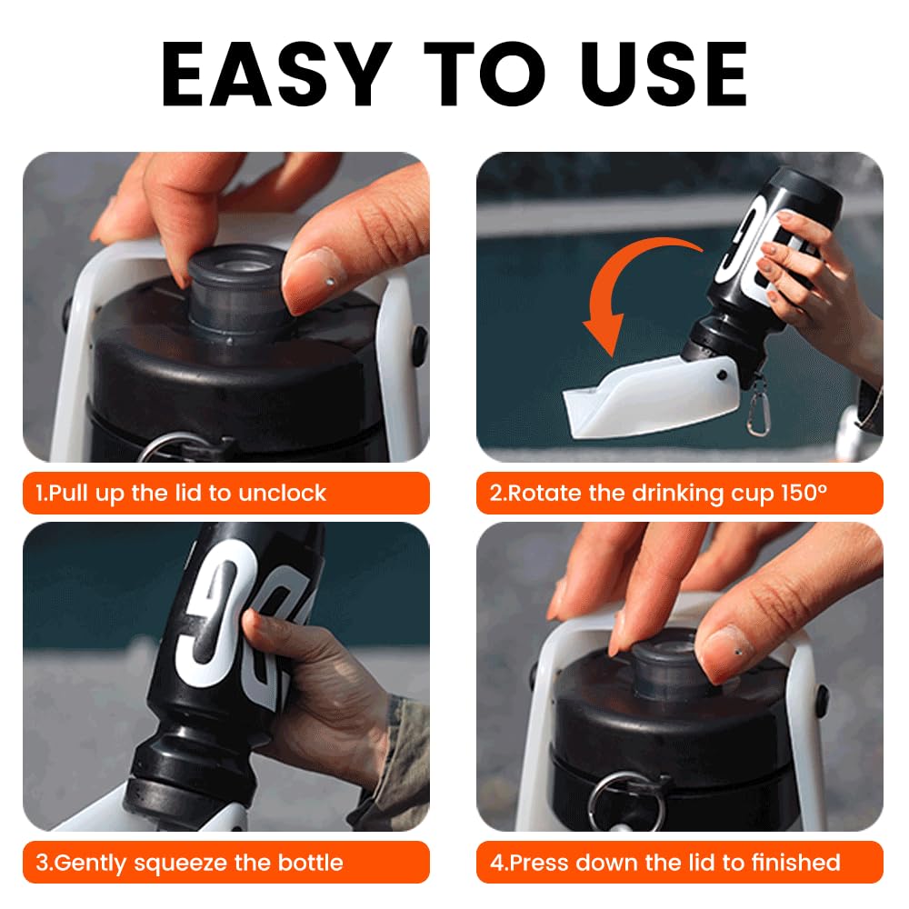 Dog Water Bottle 21oz(620ml) | Portable, Lightweight, Leak-Proof