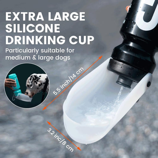 Dog Water Bottle 21oz(620ml) | Portable, Lightweight, Leak-Proof