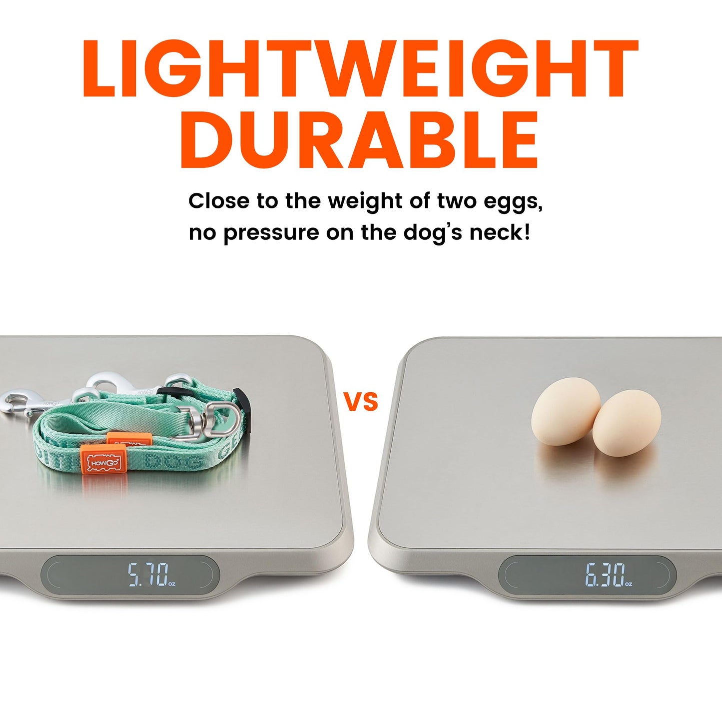 HOWGO Double Dog Leash, No Tangle 360° Swivel, Adjustable Two Padded Handles, Double Clip Dog Leash Coupler Splitter for All Breeds