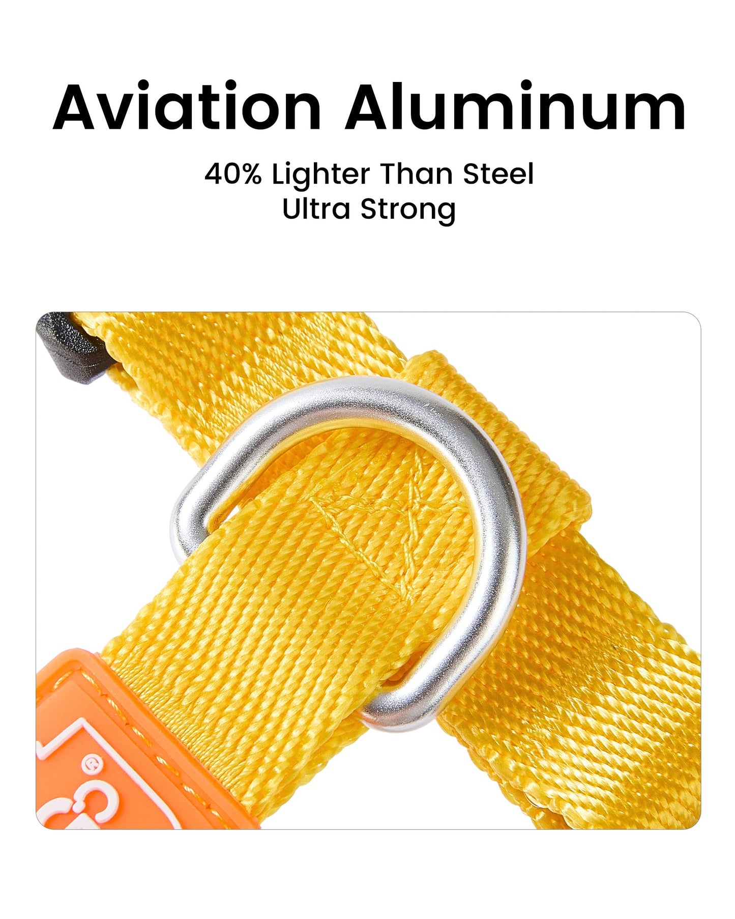 HOWGO Dog Harness,Adjustable No Pull Harness,Aluminum Rings