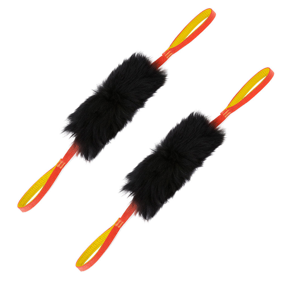 Dog Rope Tug Toy | Double Handles & 100% Sheepskin